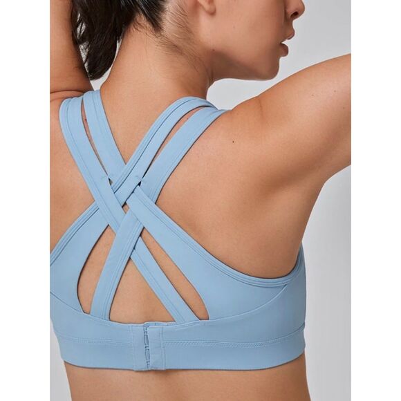 YVETTE Power Cross Back, Padded Running Bra, High Support, Sz S+ - Picture 2 of 5